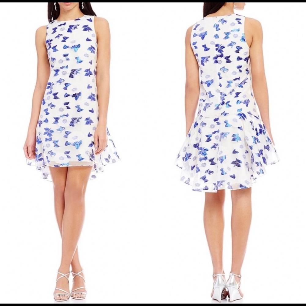 Belle Badgley Mischka Patrice floral dress (Sz 4)